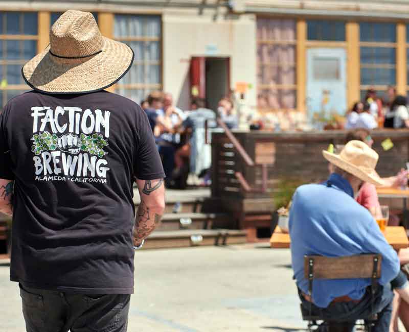 Faction Brewing Outdoor Courtyard
