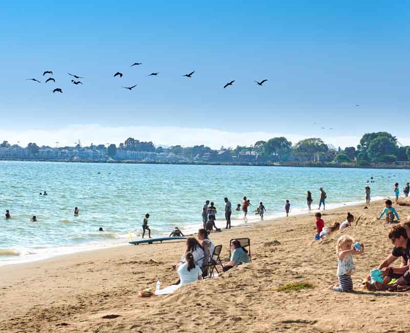 Alameda Point Beach view