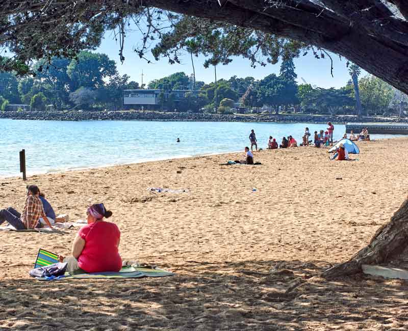 Alameda Point Beach view